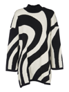 Msgm Virgin Wool Sweater-dress In Black
