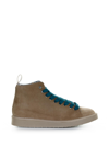 Pànchic Panchic Sneakers With Leather Construction And Design In Toffee Petrol