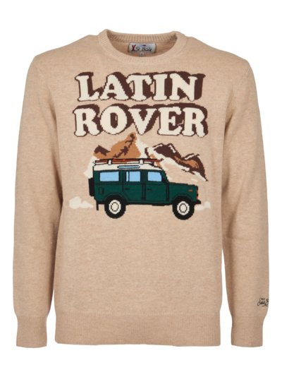 Mc2 Saint Barth Latin Rover Sweater In Camel