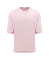 Ami Alexandre Mattiussi Embroidered Cotton T-shirt In Pink