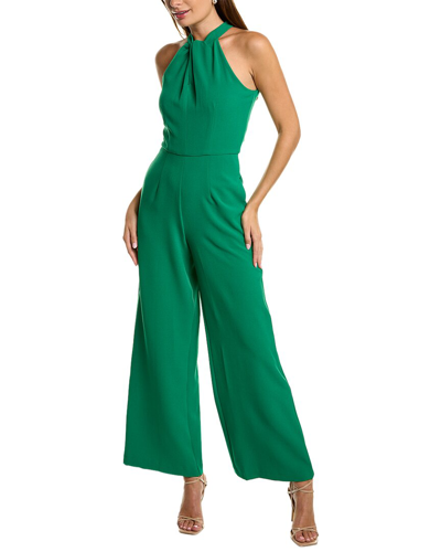 Julia Jordan Twist-front Halter Jumpsuit In Kelly Green