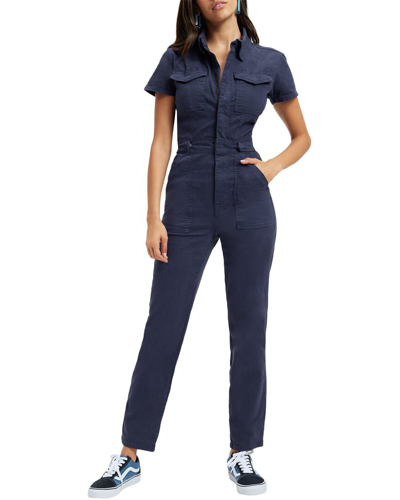 Good American Fit For Success Indigo Jumpsuit Jean In Blue