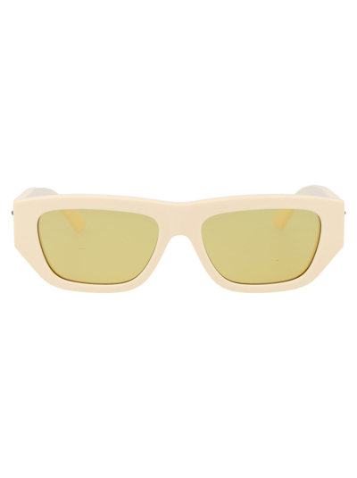 Bottega Veneta Bv1252s Acetate Sunglasses In Ivory,yellow
