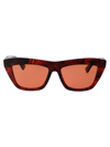 Bottega Veneta Acetate 06j000392 Sunglasses In 006 Havana Havana Orange