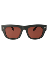 Alexander Mcqueen Mcqueen 51mm Square Sunglasses In 004 Grey Grey Brown