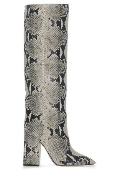 Paris Texas Women's Knee-high Python-embossed Leather Boots In Natural