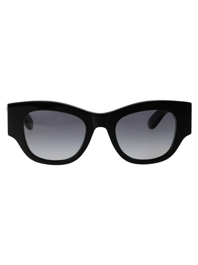 Alexander Mcqueen Am0420s Sunglasses In 001 Black Black Grey