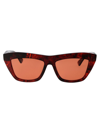 Bottega Veneta Acetate 06j000392 Sunglasses In 006 Havana Havana Orange