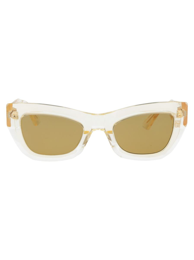 Bottega Veneta Bv1251s Sunglasses In 004 Yellow Yellow Brown