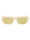 Bottega Veneta Sunglasses In 003 Ivory Ivory Yellow