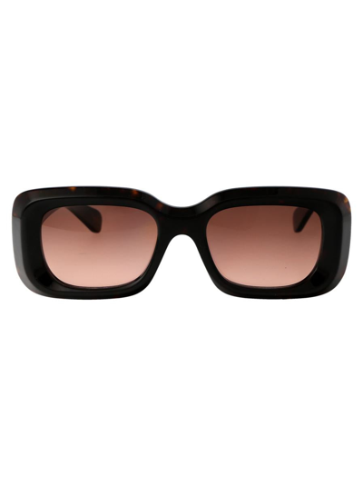 Chloé Ch0188s Sunglasses In 002 Havana Havana Copper