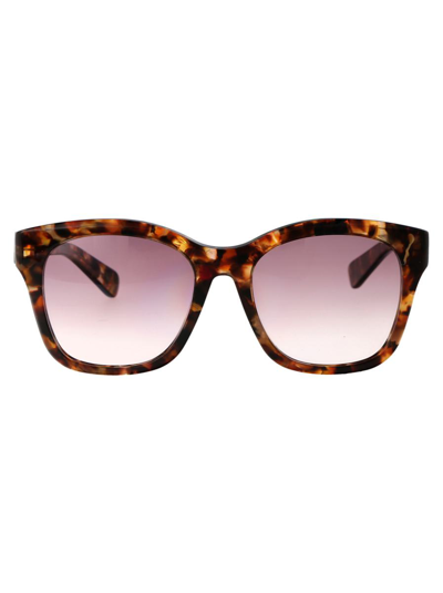 Chloé Ch0194sk Sunglasses In 003 Havana Havana Violet