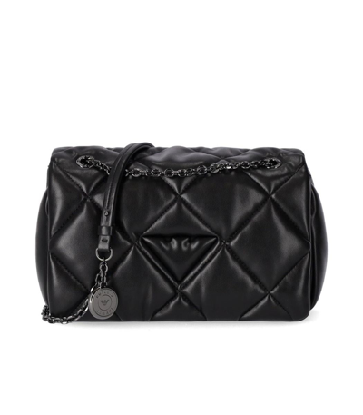 Ea7 Emporio Armani Quilted Shoulder Bag In Black