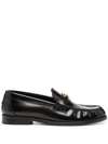 VERSACE MEDUSA LEATHER LOAFERS - WOMEN'S - CALF LEATHER
