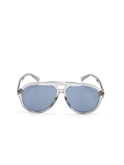 Gucci Grey Aviator Sunglasses