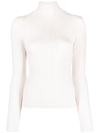 Cordova Sol Ribbed Stretch-jersey Turtleneck Top In Neutrals