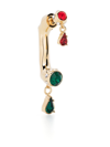 Rabanne Rhinestone Embellished Drop Earrings In Gold