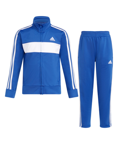 Adidas Originals Kids' Toddler Boys Essential Tricot Jacket And Pant, 2 Piece Set In Team Royal Blue