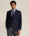 Polo Ralph Lauren Wool-blend Gabardine Blazer In Navy