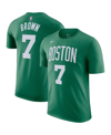Nike Men's  Jaylen Brown Kelly Green Boston Celtics Icon 2022/23 Name And Number Performance T-shirt In Kelly Green