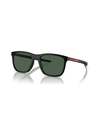 Prada Sport Pillow Sunglasses, 54mm In Matte Black