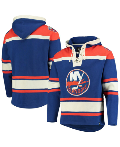 47 Brand Men's Artemi Panarin Blue New York Rangers Player Name And Number Lacer Pullover Hoodie In Royal