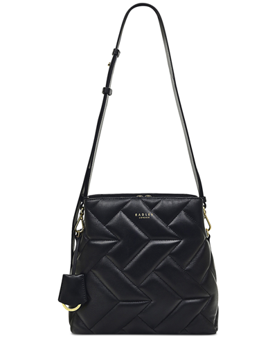 Radley London Dukes Place Small Compartment Leather Crossbody In Black