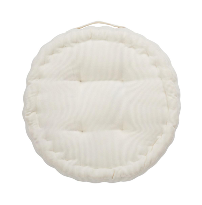 Safavieh Alaris Round 18" X 18" Floor Pillow In Ivory