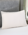 Prosleep Copper Infused Gel Memory Foam Cluster Pillow, Jumbo In White,copper
