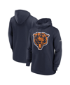Nike Navy Chicago Bears Classic Pullover Hoodie In Navy