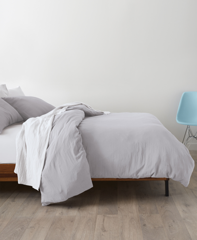 Ella Jayne Triple Brushed Microfiber 8-piece Duvet Bundle, Queen In Silver