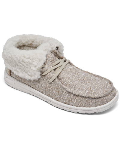 Hey Dude Women's Wendy Fold Casual Moccasin Sneakers From Finish Line In Tan