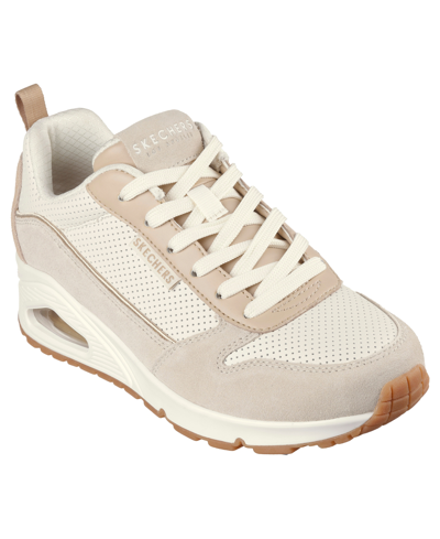 Skechers Women's Street Uno 2 Much Fun Casual Sneakers From Finish Line In Taupe
