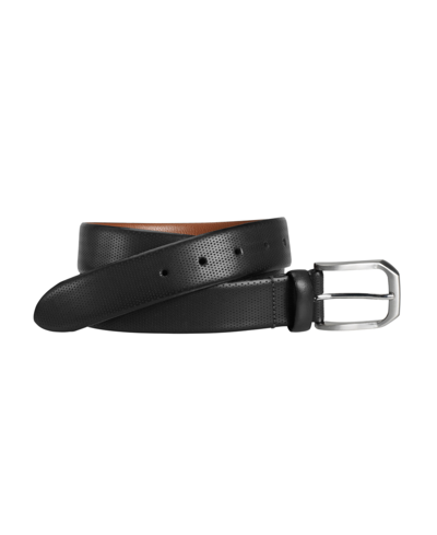 Johnston & Murphy Men's Micro Perf Belt In Black