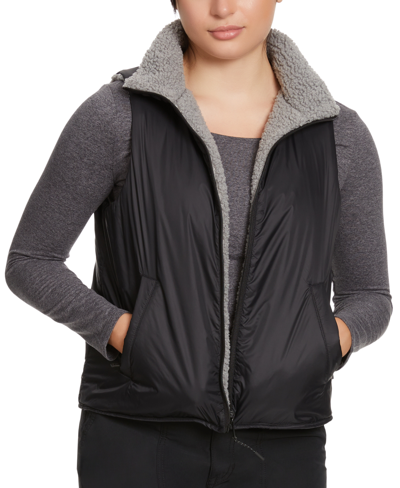 Bass Outdoor Women's Reversible Zip-front Vest In Grey