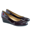 Marc Joseph New York Prospect Wedge Pump In Wine Svelte Patent