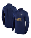 Nike Men's  Navy Paris Saint-germain 2023/24 Strike Drill Raglan Quarter-zip Top In Navy