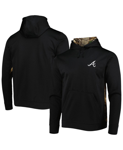 Dunbrooke Men's  Black, Camo Atlanta Braves Ranger Pullover Hoodie In Black,camo