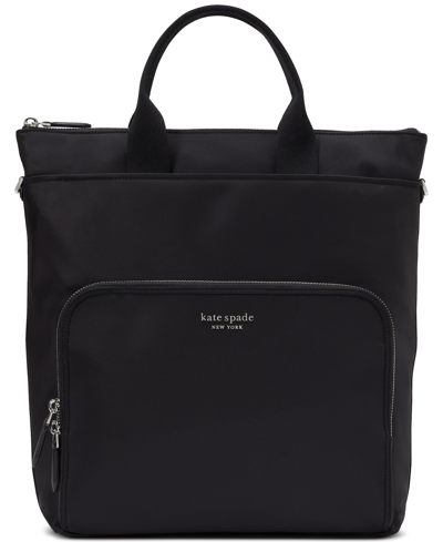 Kate Spade Sam Ksnyl Convertible Backpack In Black