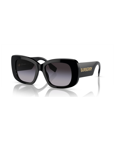Burberry Women's Sunglasses, Gradient Be4410 In Black