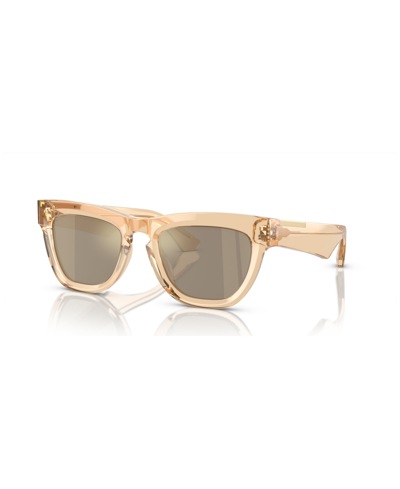 Burberry Woman Sunglass Be4415u In Light Brown Mirror Gold