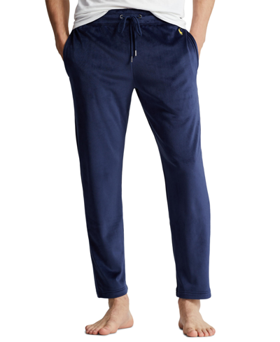 Polo Ralph Lauren Men's Velour Slim Sleep Pants In Blue