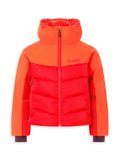 Fusalp Little Boy's & Boy's Contrast Puffer Jacket In Neutral