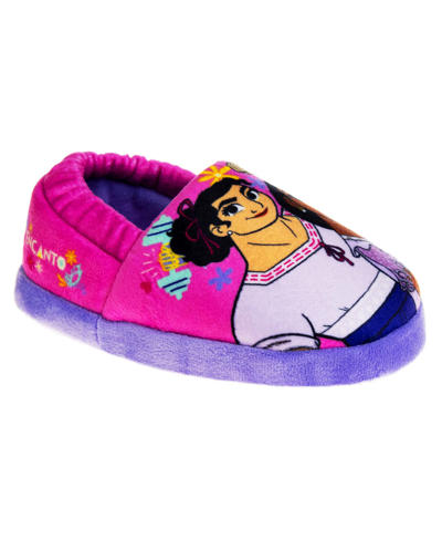 Disney Kids' Little Girls Encanto Madrigal Family Dual Sizes House Slippers In Pink,purple