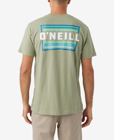 O'neill Men's Working Stiff Short Sleeve T-shirt In Military Green