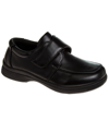French Toast Little Boys School Hook And Loop Closure Shoes In Black