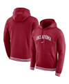 Nike Crimson Oklahoma Sooners Sketch Retro Pullover Hoodie In Crimson