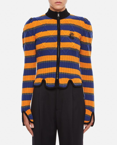 Cormio Divna Embroidered Wool Blend Jumper In Multicolor
