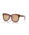 Miu Miu Womens Brown Mu 01zs Square-frame Tortoiseshell Acetate Sunglasses In Striped Tobacco