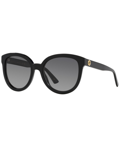Gucci Women's Polarized Sunglasses, Gradient Gg1315s In Black